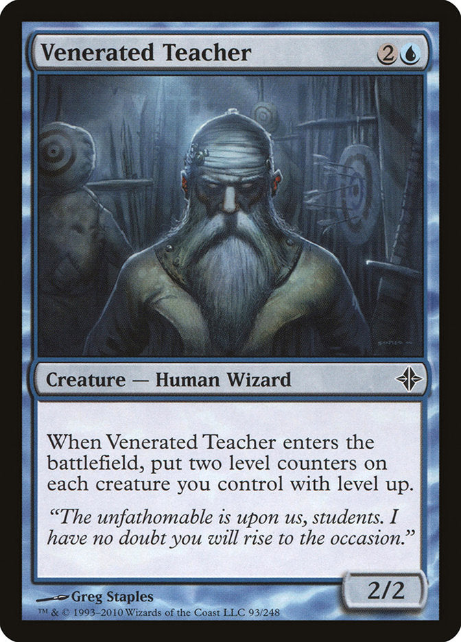 Venerated Teacher Magic The Gathering Rise of the Eldrazi