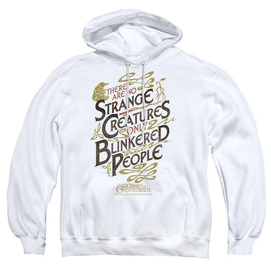 FANTASTIC BEASTS 2 : BLINKERED PEOPLE ADULT PULL OVER HOODIE White MD