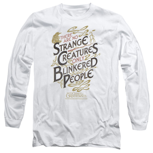 FANTASTIC BEASTS 2 : BLINKERED PEOPLE L\S ADULT T SHIRT 18\1 White 2X