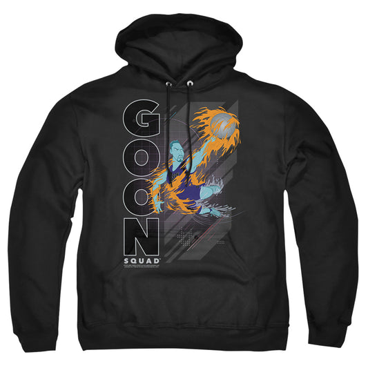 SPACE JAM : A NEW LEGACY : WET FIRE ADULT PULL OVER HOODIE Black 2X