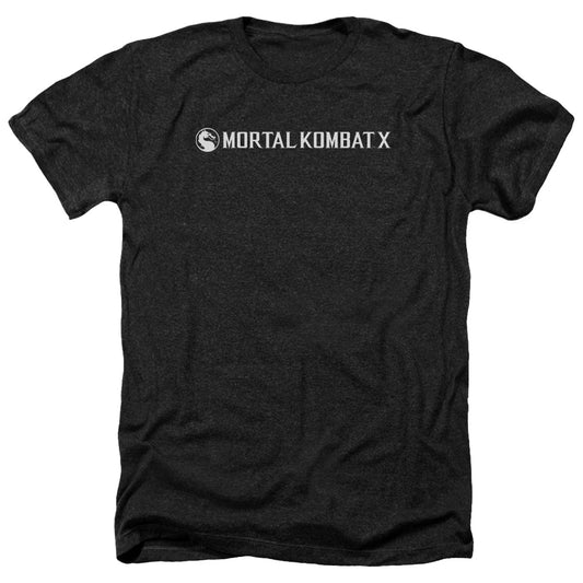 Mortal Kombat X Horizontal Logo Adult Size Heather Style T-Shirt