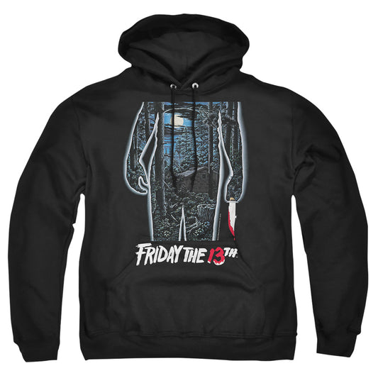 FRIDAY THE 13TH : 13TH POSTER ADULT PULL OVER HOODIE Black 3X