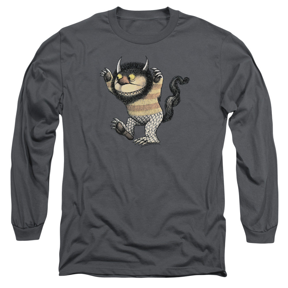 WHERE THE WILD THINGS ARE : CAROL L\S ADULT T SHIRT 18\1 Charcoal SM