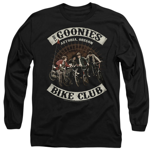 THE GOONIES : BIKE CLUB L\S ADULT T SHIRT 18\1 Black LG