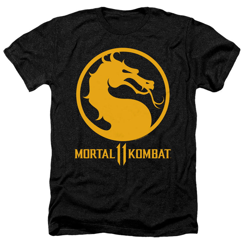 Mortal Kombat 11 Dragon Logo Adult Size Heather Style T-Shirt