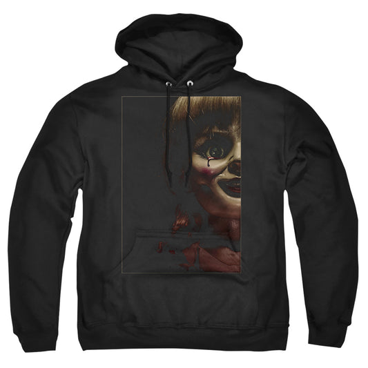 ANNABELLE : DOLL TEAR ADULT PULL OVER HOODIE Black 2X