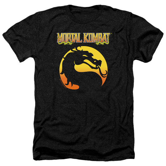 Mortal Kombat Klassic Logo Adult Size Heather Style T-Shirt