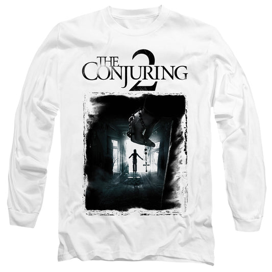 THE CONJURING 2 : POSTER L\S ADULT T SHIRT 18\1 White LG
