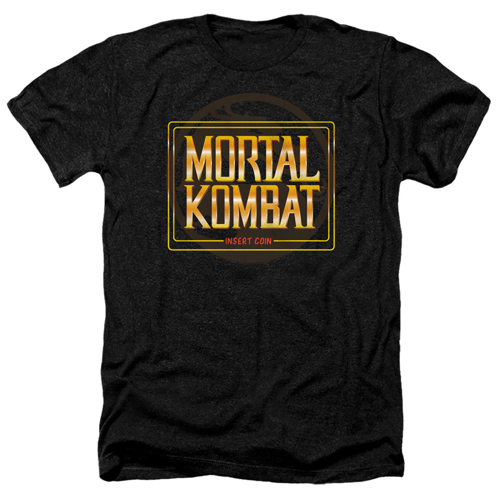 Mortal Kombat Klassic Insert Coin Adult Size Heather Style T-Shirt