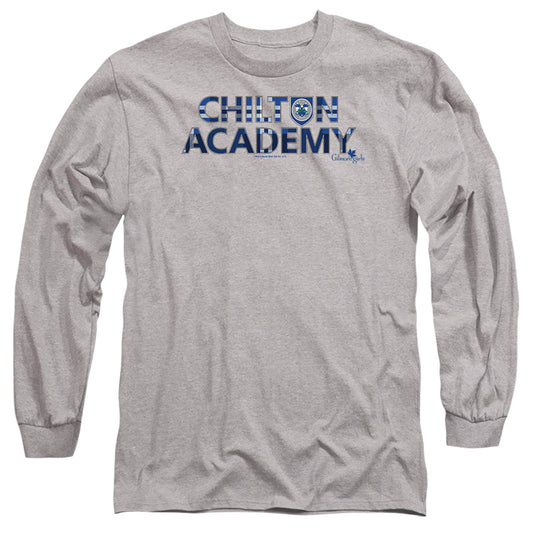 GILMORE GIRLS : CHILTON ACADEMY L\S ADULT T SHIRT 18\1 Athletic Heather LG