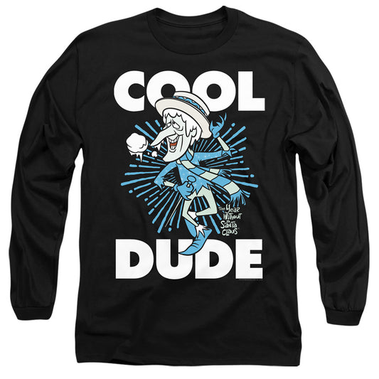 THE YEAR WITHOUT A SANTA CLAUS : COOL DUDE L\S ADULT T SHIRT 18\1 Black LG