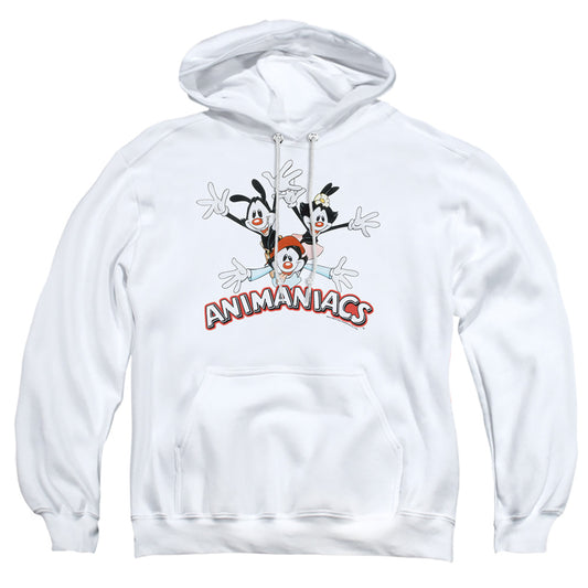 ANIMANIACS : ANIMANIACS TRIO ADULT PULL OVER HOODIE White XL