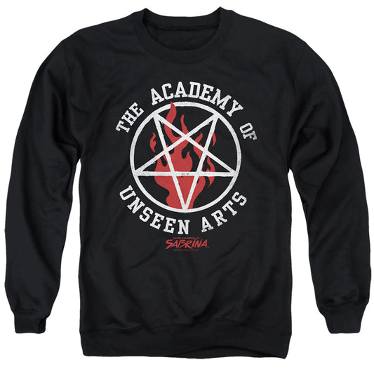 CHILLING ADVENTURES OF SABRINA : ACADEMY OF UNSEEN ARTS ADULT CREW SWEAT Black 2X