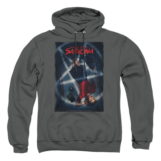 CHILLING ADVENTURES OF SABRINA : SABRINA KEY ART ADULT PULL OVER HOODIE Charcoal 2X