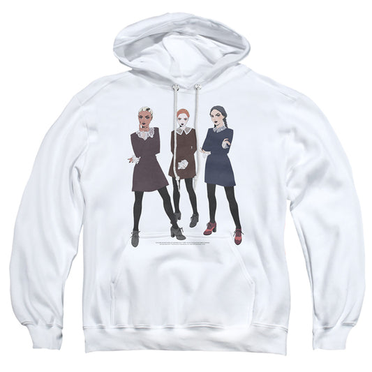 CHILLING ADVENTURES OF SABRINA : WEIRD ADULT PULL OVER HOODIE White 2X