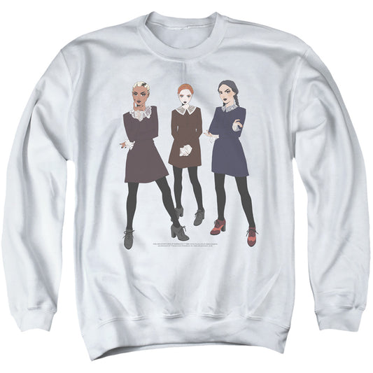 CHILLING ADVENTURES OF SABRINA : WEIRD ADULT CREW SWEAT White 2X