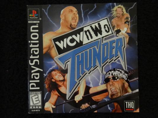 WCW NWO Thunder Sony PlayStation Instruction Booklet