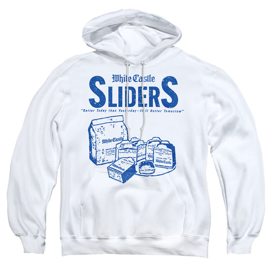 WHITE CASTLE : 12 CENTS ADULT PULL OVER HOODIE White 2X