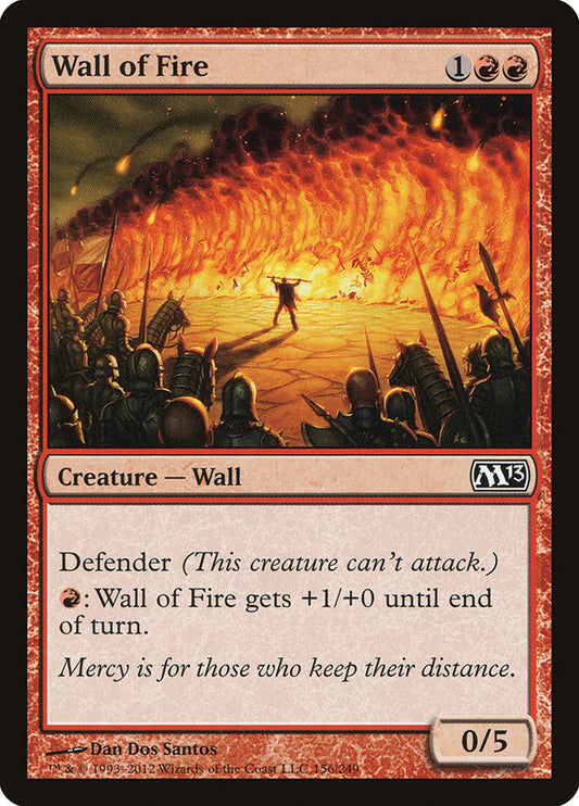 Wall of Fire Magic The Gathering Magic 2013 M13