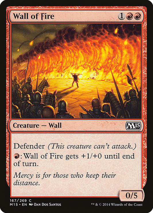 Wall of Fire Magic The Gathering Magic 2015 M15