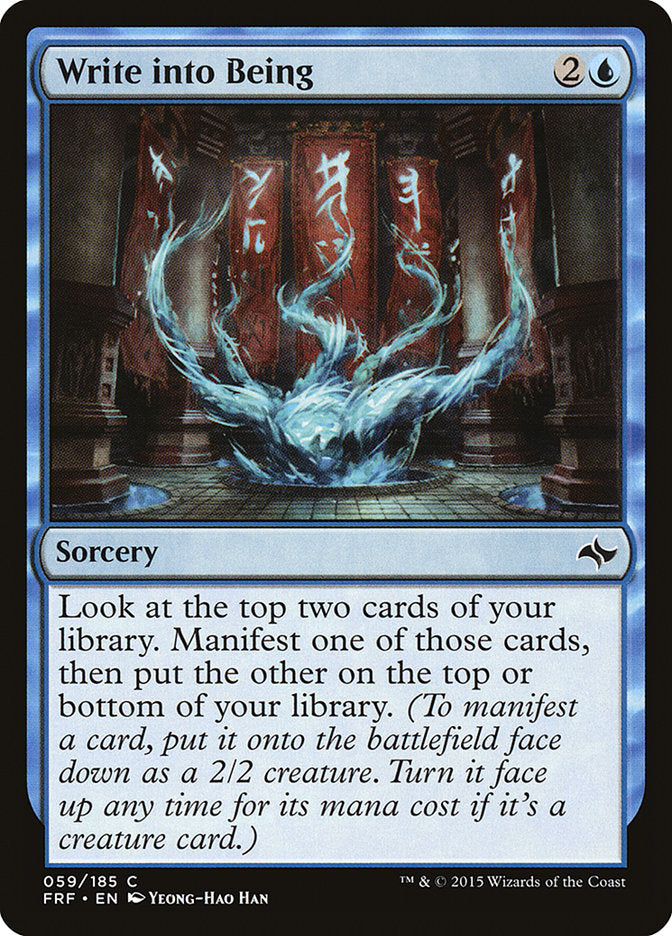 Write into Being Magic The Gathering Fate Reforged