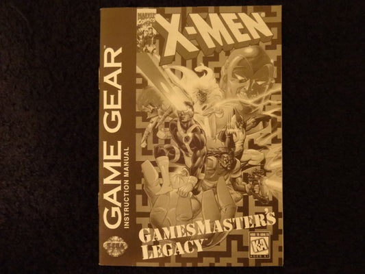 X-Men Game Master's Legacy Sega Game Gear