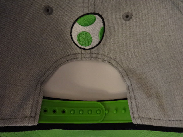 Yoshi Green Bill Gray Body Snap Back Hat