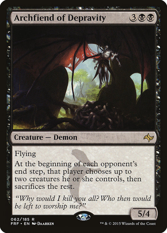 archfiend of depravity magic the gathering fate reforged frf-62