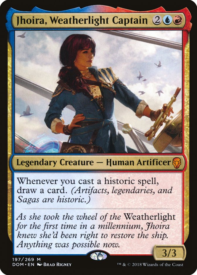 jhoira weatherlight captain magic the gathering dominaria dom-197