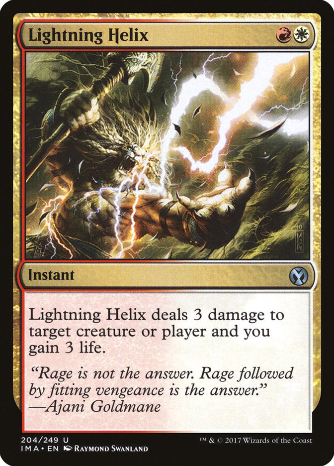lightning helix magic the gathering iconic masters ima-204