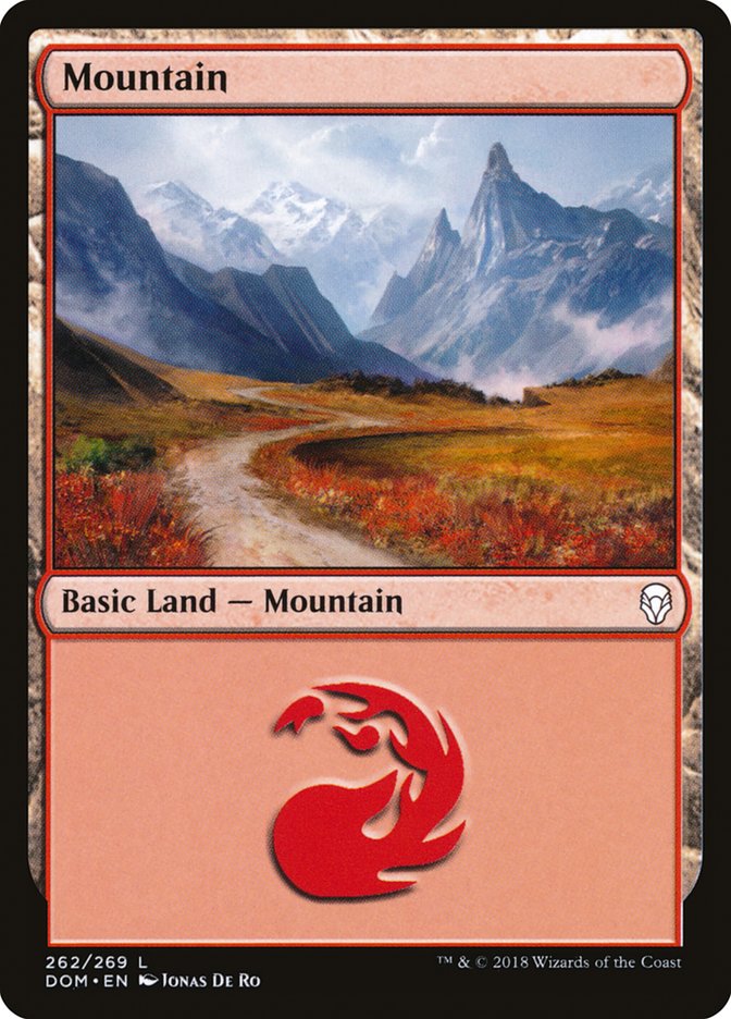 mountain magic the gathering dominaria dom-262