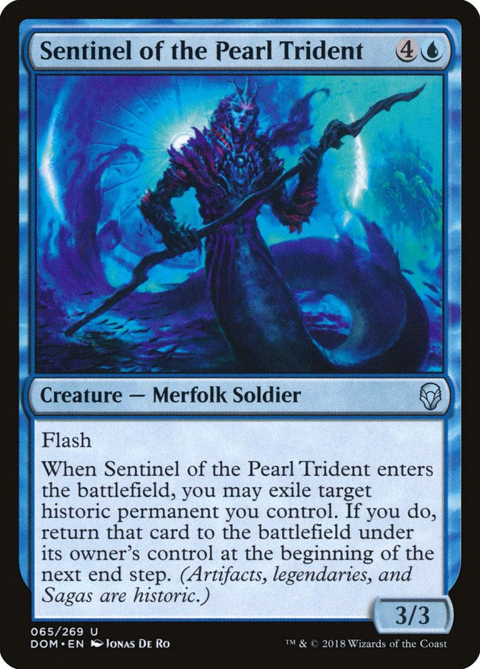 sentinel of the pearl trident magic the gathering dominaria dom-65