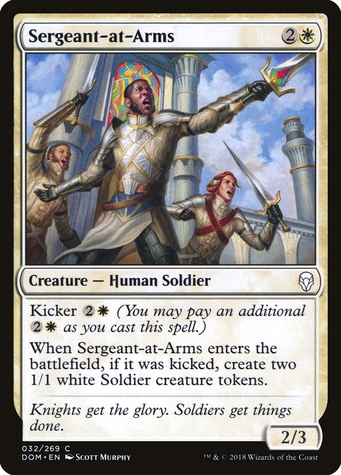 sergeant-at-arms magic the gathering dominaria dom-32