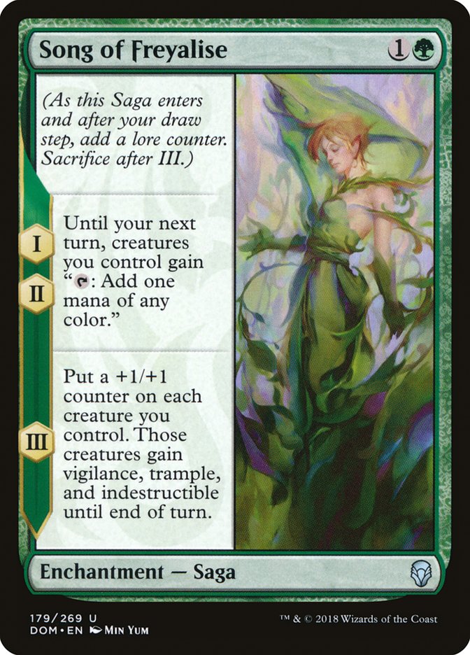 song of freyalise magic the gathering dominaria dom-179