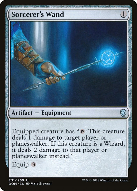 sorcerer's wand magic the gathering dominaria dom-231