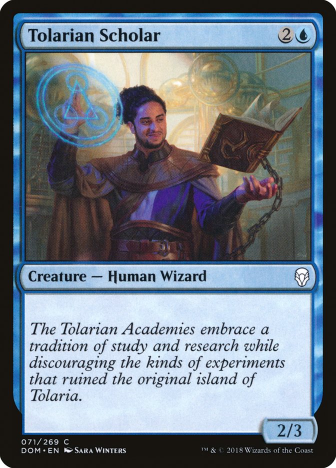 tolarian scholar magic the gathering dominaria dom-71