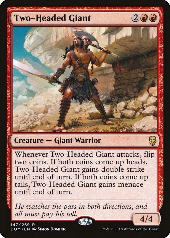 two headed giant magic the gathering dominaria dom-147