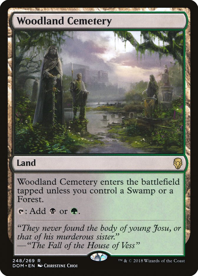 woodland cemetery magic the gathering dominaria dom-248